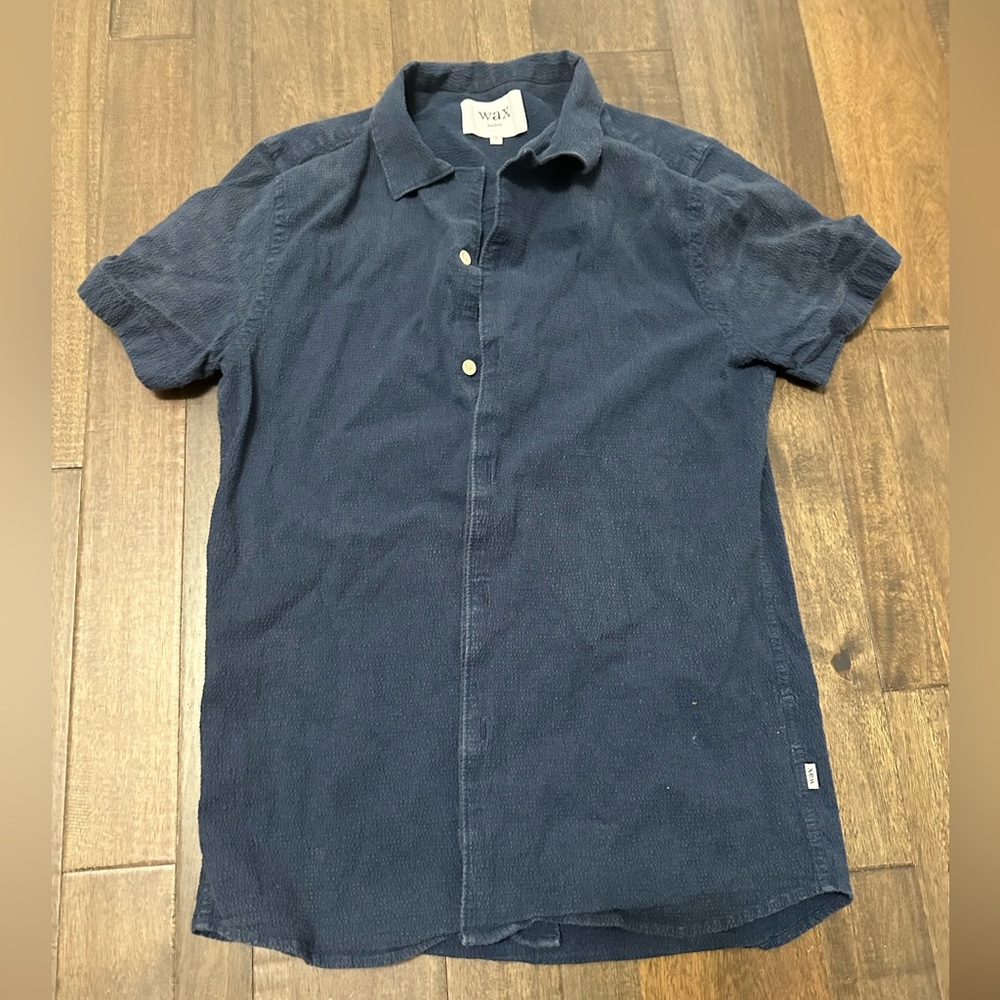 Men’s Wax London brand casual button up textured shirt